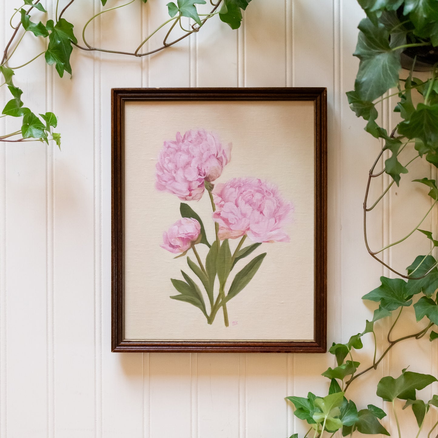 French Pink Peonies - Original