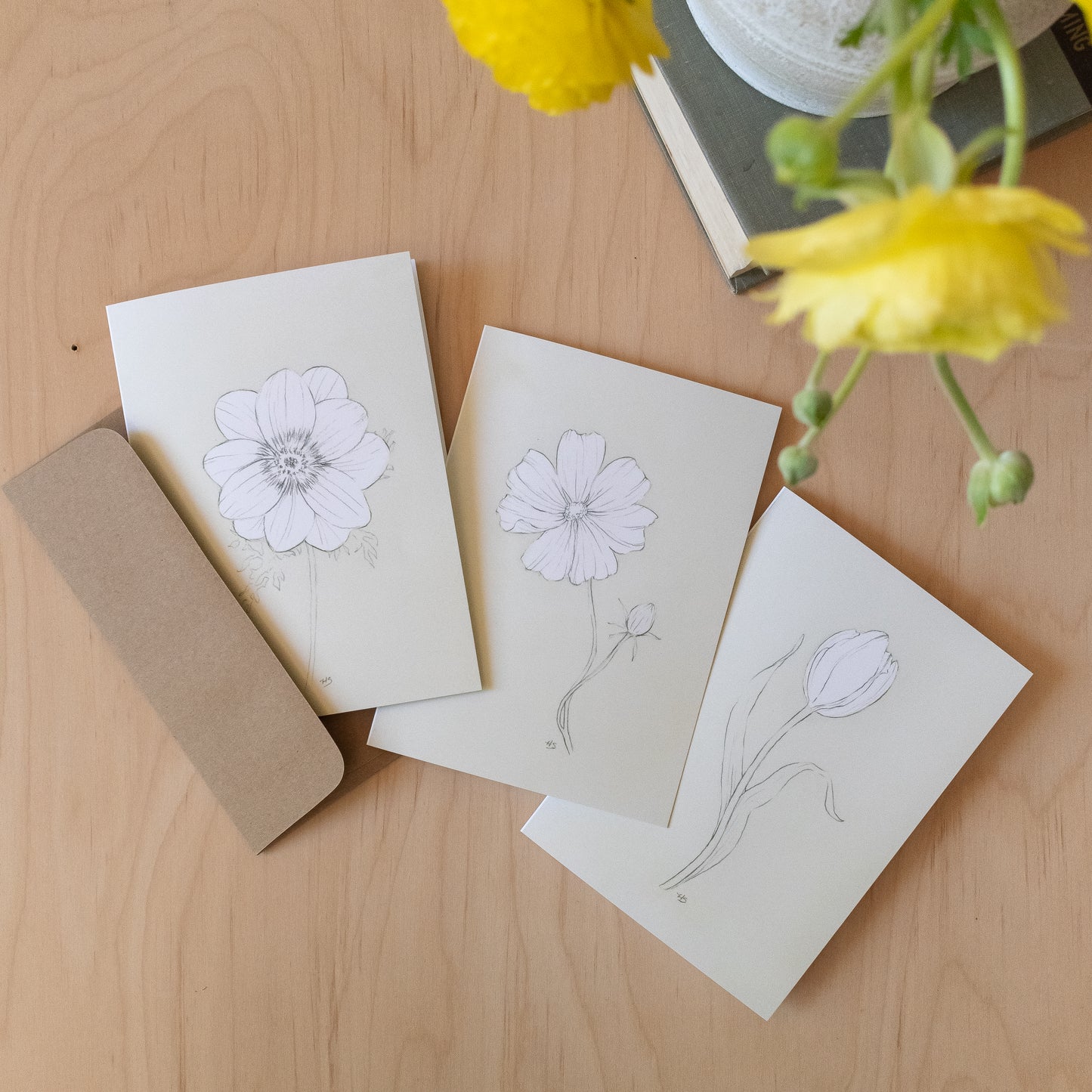 Botanicals Set - Blank Greeting Card Set