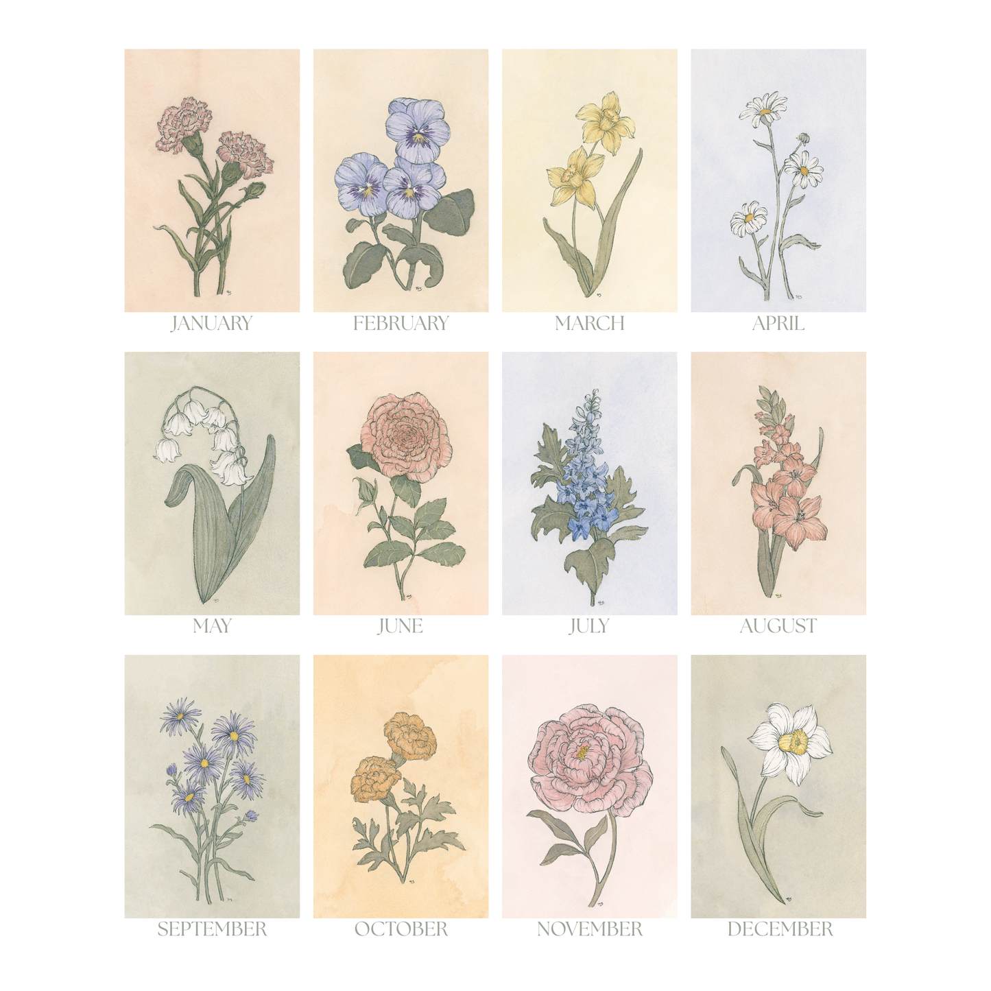 MARCH Daffodils - Print