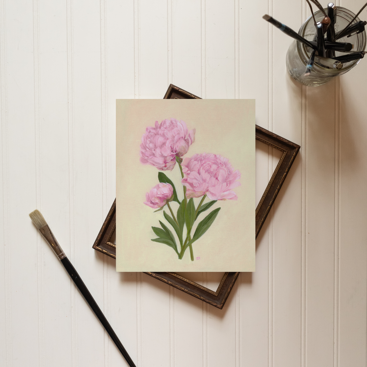 French Pink Peonies - Print
