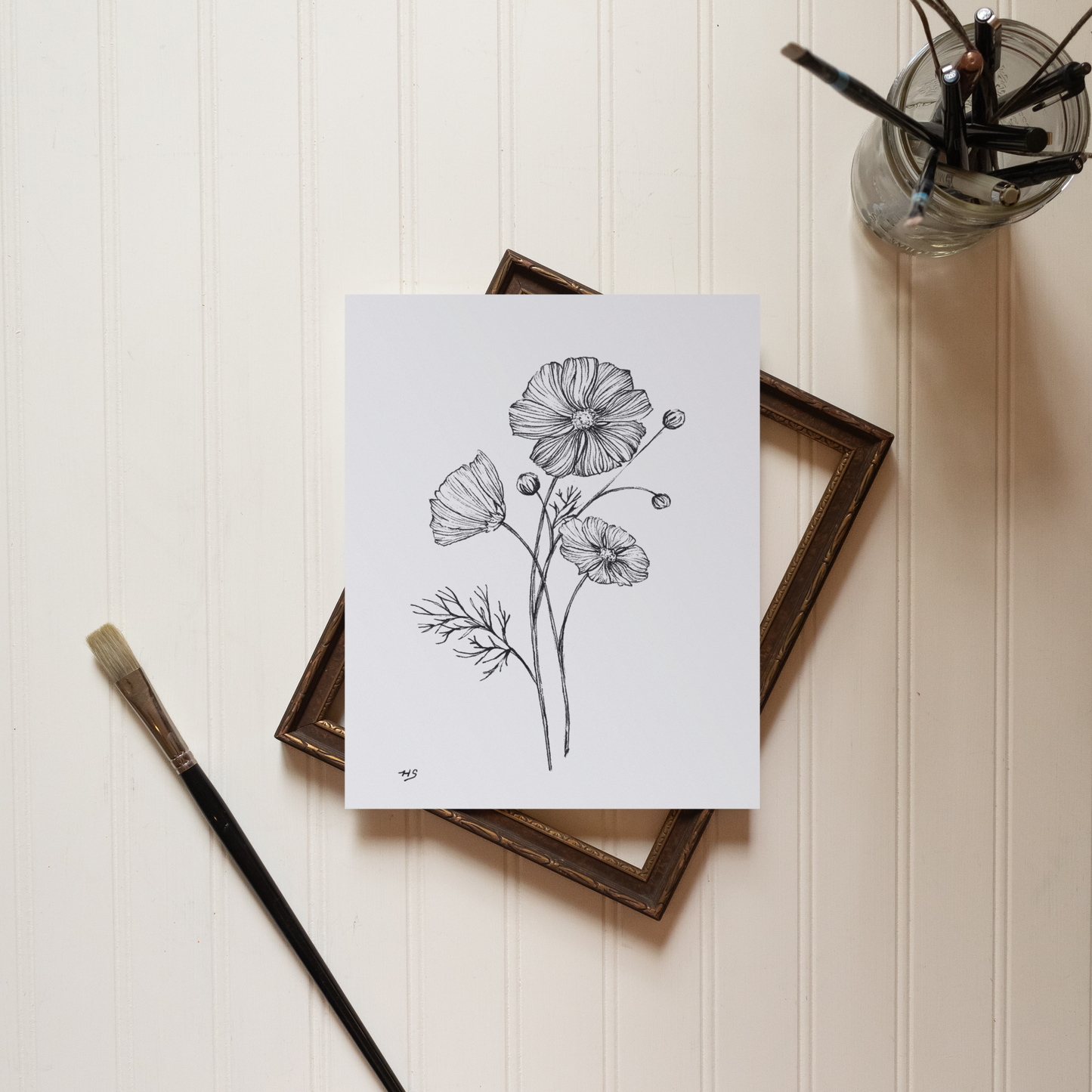 Cosmos Sketch - Print