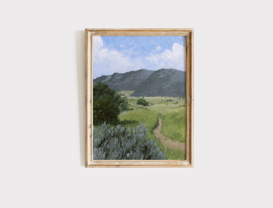 Green Hills and Blue Skies #2 - Print