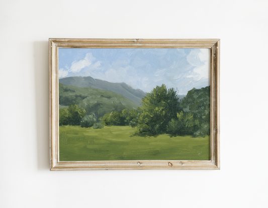 Green Hills and Blue Skies #3 - Print