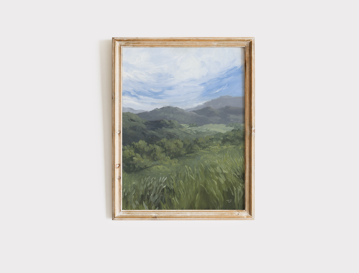 Green Hills and Blue Skies #4 - Print