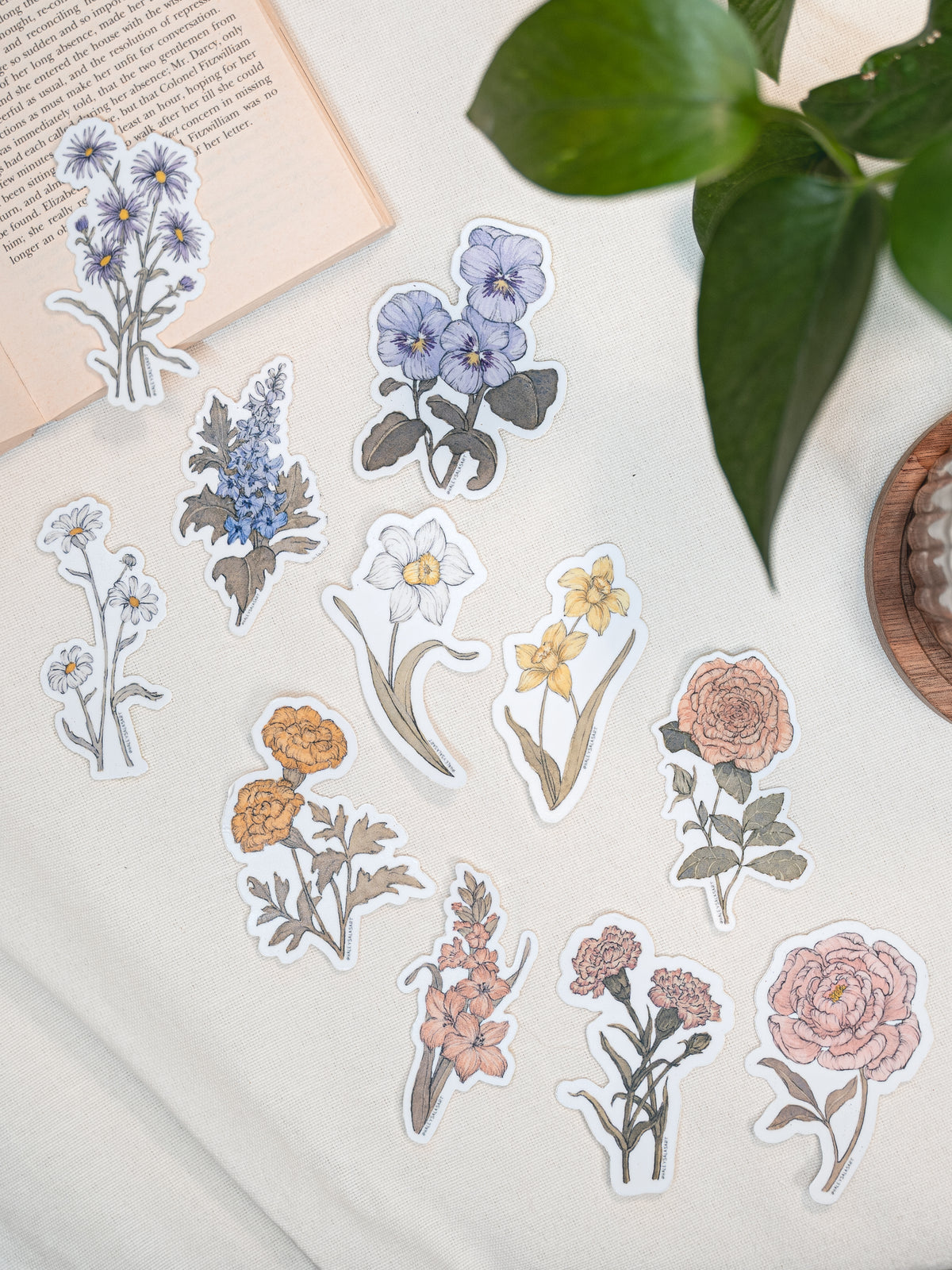 Birth Month Flower Sticker Pack