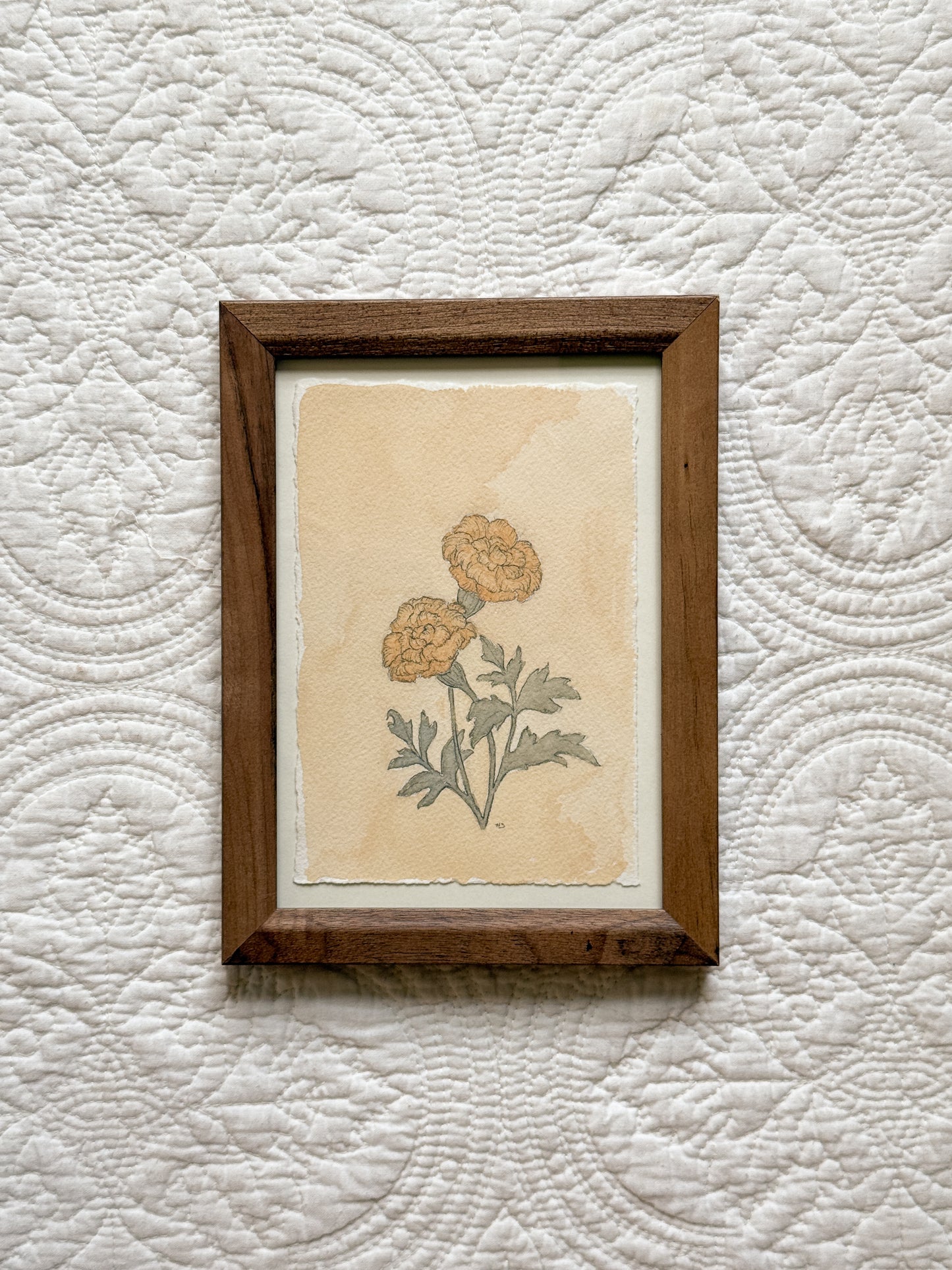 OCTOBER Marigolds - Original