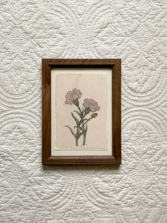 JANUARY Carnations - Original